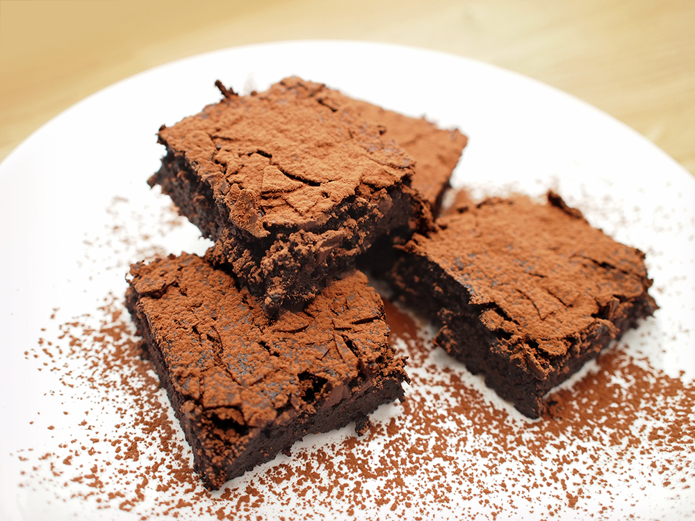 Kremowe brownie z okary migdałowej